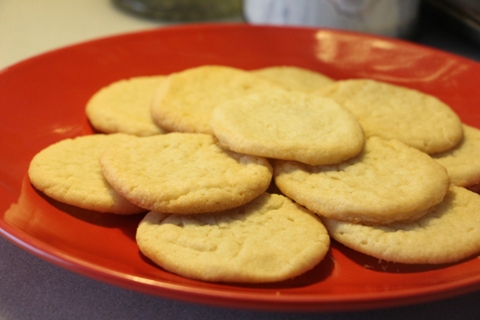 Fresh baked sugar cookies